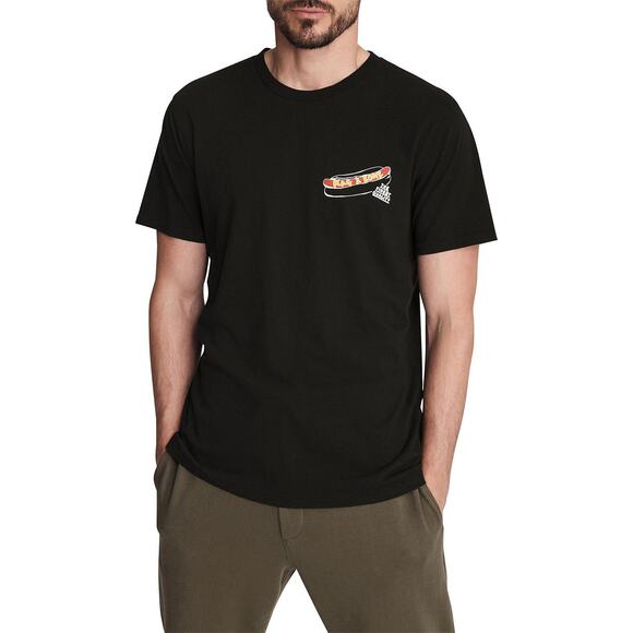 RAG & BONE Men's NY Hotdog Cotton Tee Size XXL In Black - Picture 2 of 10